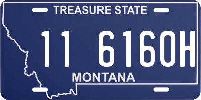 MT license plate 116160H