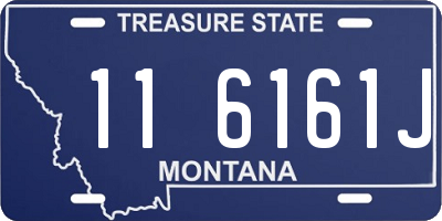 MT license plate 116161J