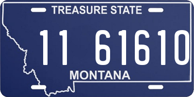 MT license plate 116161O