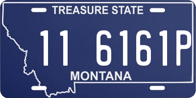 MT license plate 116161P