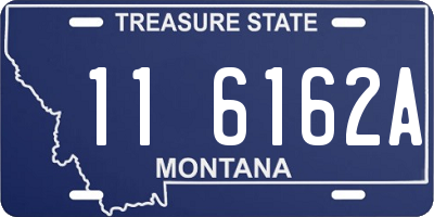 MT license plate 116162A