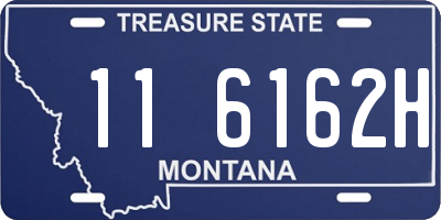 MT license plate 116162H