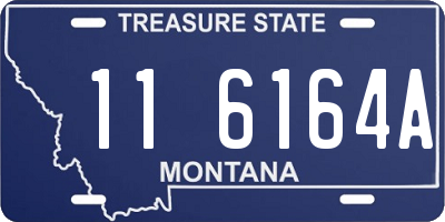 MT license plate 116164A