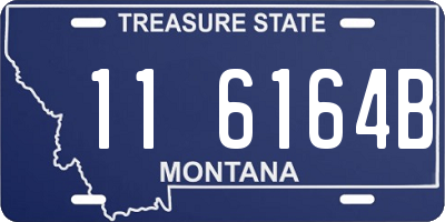 MT license plate 116164B
