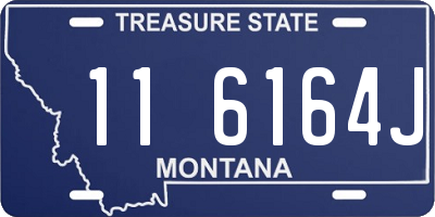 MT license plate 116164J