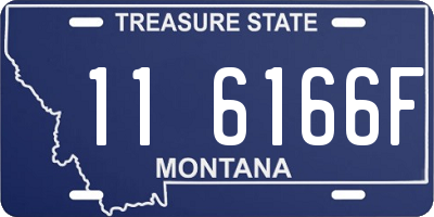 MT license plate 116166F