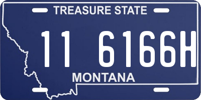 MT license plate 116166H