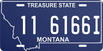MT license plate 116166I