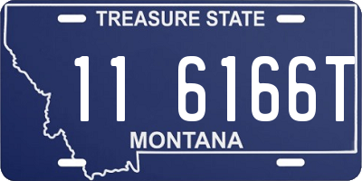 MT license plate 116166T