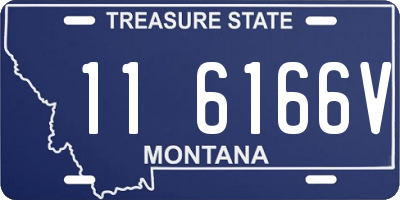 MT license plate 116166V