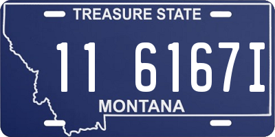 MT license plate 116167I