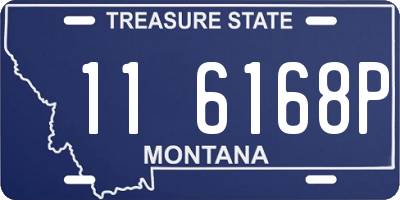 MT license plate 116168P