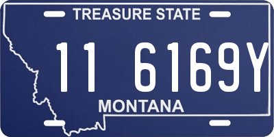 MT license plate 116169Y