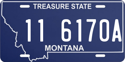 MT license plate 116170A