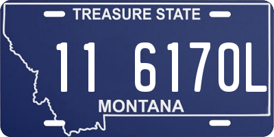 MT license plate 116170L
