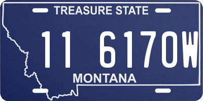 MT license plate 116170W