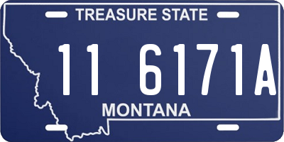 MT license plate 116171A