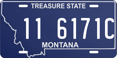 MT license plate 116171C