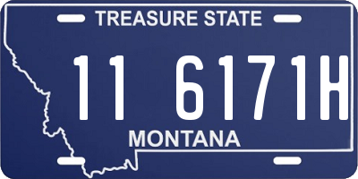 MT license plate 116171H
