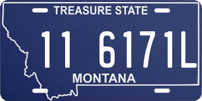 MT license plate 116171L