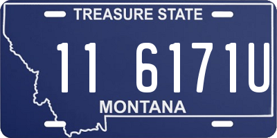 MT license plate 116171U