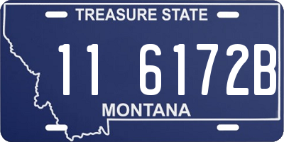 MT license plate 116172B