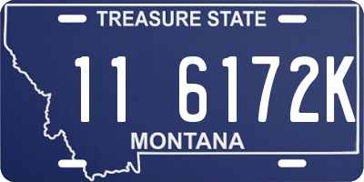 MT license plate 116172K