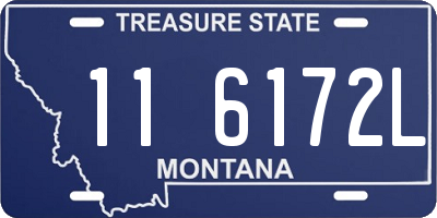 MT license plate 116172L