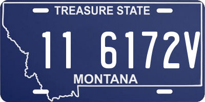 MT license plate 116172V