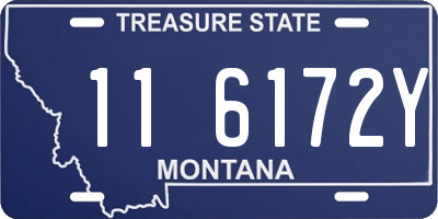 MT license plate 116172Y