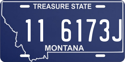 MT license plate 116173J