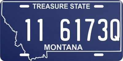 MT license plate 116173Q