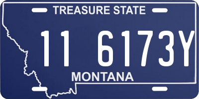 MT license plate 116173Y
