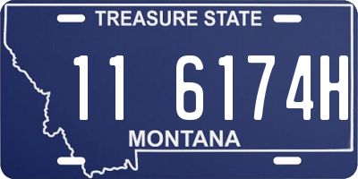 MT license plate 116174H