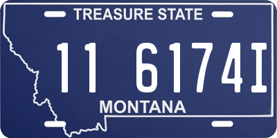 MT license plate 116174I
