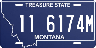 MT license plate 116174M