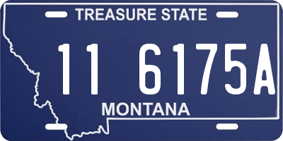 MT license plate 116175A