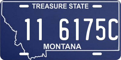 MT license plate 116175C
