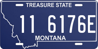 MT license plate 116176E