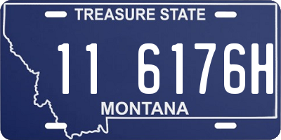 MT license plate 116176H