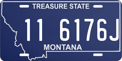 MT license plate 116176J