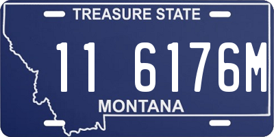MT license plate 116176M