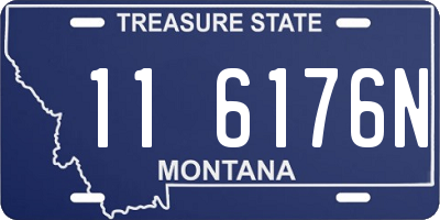 MT license plate 116176N