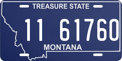 MT license plate 116176O
