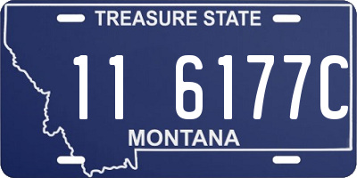MT license plate 116177C