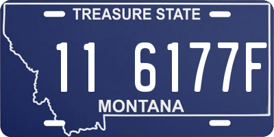 MT license plate 116177F