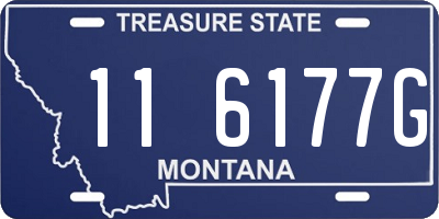 MT license plate 116177G