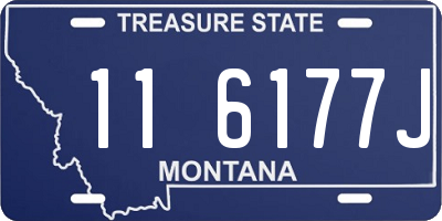 MT license plate 116177J