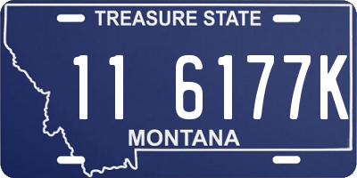 MT license plate 116177K