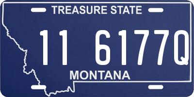 MT license plate 116177Q